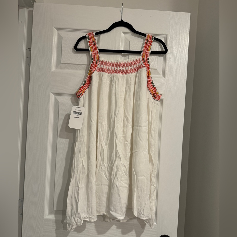 NWT Dress Up Boutique Embroidered Smock Dress